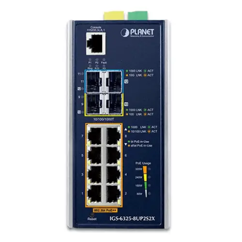 Planet IGS-6325-8UP2S2X - Switch PoE manageable 1