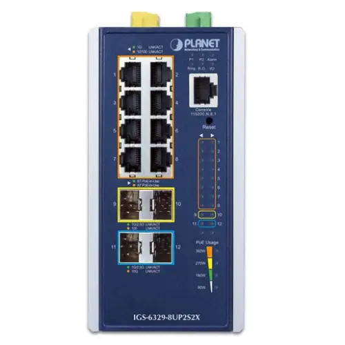 Planet IGS-6329-8UP2S2X - Switch PoE manageable 1