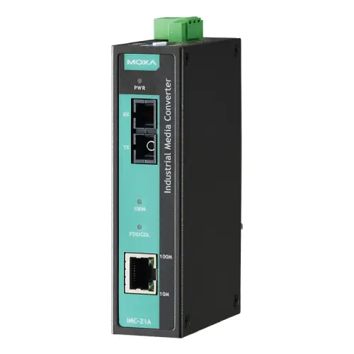 Moxa IMC-21A - Convertisseur Ethernet vers fibre optique (1)