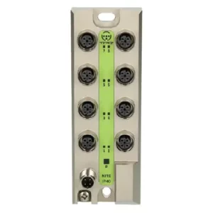 Switch Ethernet industriel Terz NITE-XK8-1100 avec 8 ports M12, protection IP65/67, conforme à la norme EN 50155.